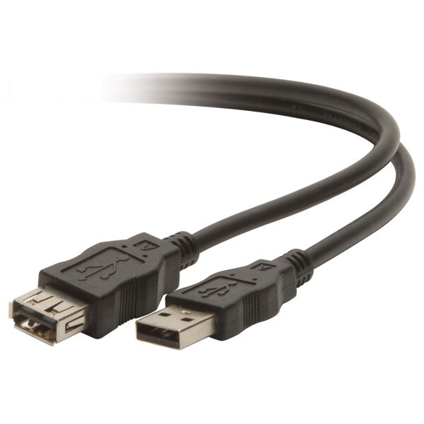 Main product image for USB 2.0 Extension Cable Black 1m (3.3 ft.) 130-030